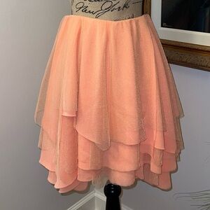 Free People coral miniskirt - S - NWT